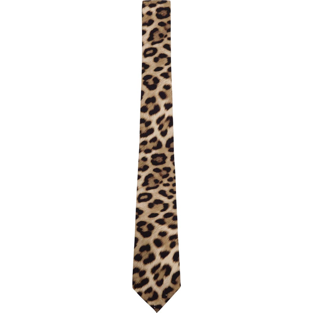 Lords of Harlech Lords of Harlech Leopard Printed Tie