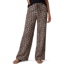 Lords of Harlech Lords of Harlech Leopard Womens Wide-leg Linen Pant