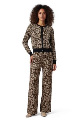 Lords of Harlech Lords of Harlech Leopard Womens Wool Wide-leg Pant