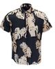 Lords of Harlech Lords of Harlech Monstera Floral Mens Merino Wool Button-up Shirt - 2