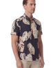 Lords of Harlech Lords of Harlech Monstera Floral Mens Merino Wool Button-up Shirt - 5