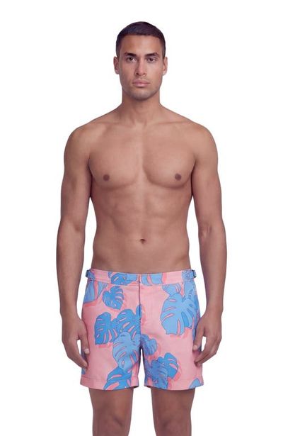 Lords of Harlech Lords of Harlech Monstera Floral Tailored Mens Swim Short