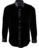 Lords of Harlech Lords of Harlech Ned Button-Up Velvet Shirt - 1