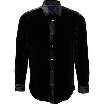 Lords of Harlech Lords of Harlech Ned Button-Up Velvet Shirt