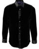 Lords of Harlech Lords of Harlech Ned Button-Up Velvet Shirt - 3