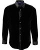 Lords of Harlech Lords of Harlech Ned Button-Up Velvet Shirt - 4