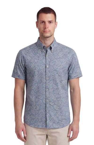 Lords of Harlech Lords of Harlech Paisley Pile Mens Printed Button Up Shirt