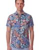Lords of Harlech Lords of Harlech Rough Floral Short Sleeve Fine Linen Shirt - 1