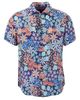Lords of Harlech Lords of Harlech Rough Floral Short Sleeve Fine Linen Shirt - 2