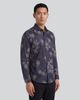 Lords of Harlech Lords of Harlech Spread Collar Stretch Cotton Long Sleeve Shirt - 3