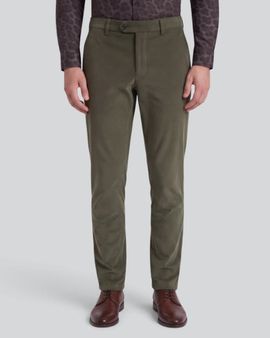 Lords of Harlech Lords of Harlech Stretch Velvet Flat Front Pant