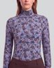 Lords of Harlech Lords of Harlech Ternberg Floral Womens Lyocell Stretch Turtleneck - 2