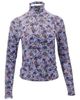 Lords of Harlech Lords of Harlech Ternberg Floral Womens Lyocell Stretch Turtleneck - 5