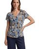 Lords of Harlech Lords of Harlech Tropical Mix Womens V-neck Printed Top - 1