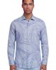 Lords of Harlech Lords of Harlech Uomo Wild Paisley Oxford Long Sleeve Fine Linen Shirt - 1