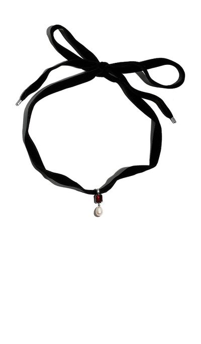 Loren Stewart Loren Stewart Crimson Pearl Choker Necklace