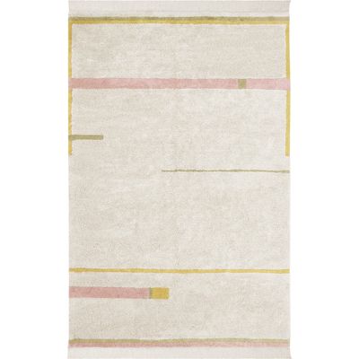 Lorena Canals Lorena Canals Lane Fringe Trim Washable Cotton Blend Rug