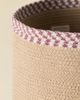 Lorena Canals Lorena Canals X Smallable Nell Braided Cotton Storage Basket in Tan at Urban Outfitters - 3