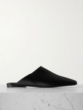 LORO PIANA Alba satin slippers
