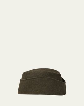 Loro Piana Angie Rabbit Felt Side Cap