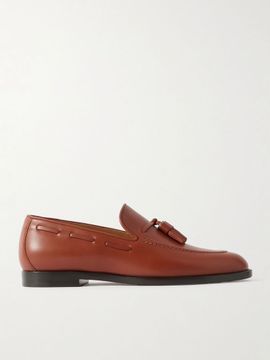 LORO PIANA Francis tasseled leather loafers