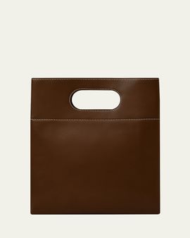 Loro Piana Just Bag Leather Top-Handle Bag