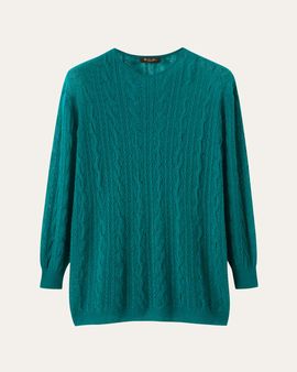 Loro Piana Kudle Cashmere-Silk Crewneck Sweater