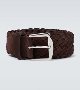 Loro Piana Loro Piana Woven suede belt