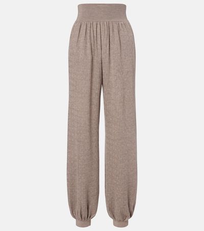 Loro Piana Loro Piana Cashmere and silk tapered pants