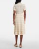 Loro Piana Loro Piana Clea pleated silk sablÃ© midi skirt - 3