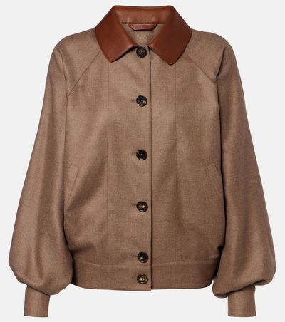 Loro Piana Loro Piana Kiefer cashmere and silk bomber jacket