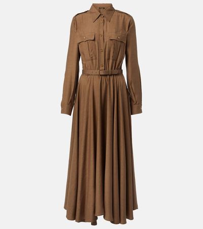 Loro Piana Loro Piana Lela asymmetrical silk shirt dress