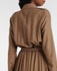 Loro Piana Loro Piana Lela asymmetrical silk shirt dress - 7