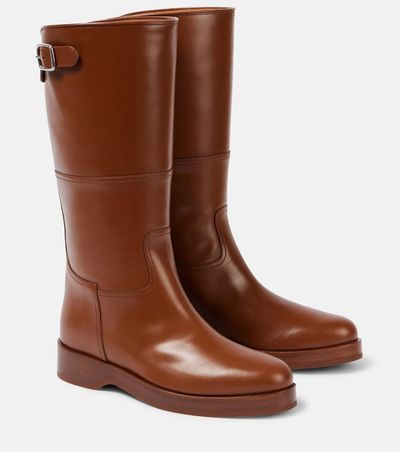 Loro Piana Loro Piana Lupo leather knee-high boots