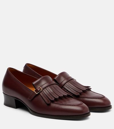 Loro Piana Loro Piana Pennan fringed leather loafers