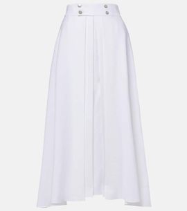 Loro Piana Loro Piana Petra pleated linen maxi skirt