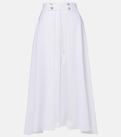 Loro Piana Loro Piana Petra pleated linen maxi skirt