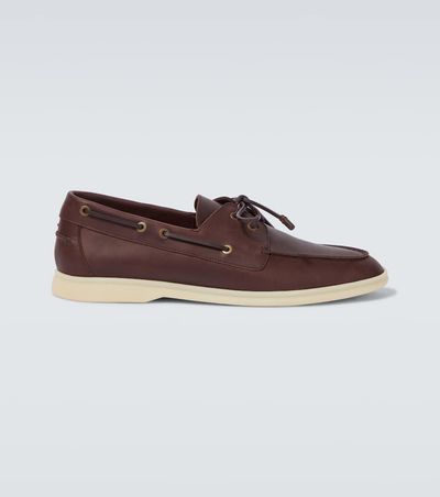 Loro Piana Loro Piana Sea-Sail Walk leather boat shoes