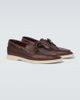 Loro Piana Loro Piana Sea-Sail Walk leather boat shoes - 5