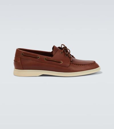 Loro Piana Loro Piana Sea-Sail Walk leather loafers