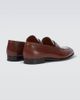 Loro Piana Loro Piana Sergio leather penny loafers - 6