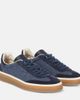 Loro Piana Loro Piana Tennis Walk suede-trimmed denim sneakers - 1