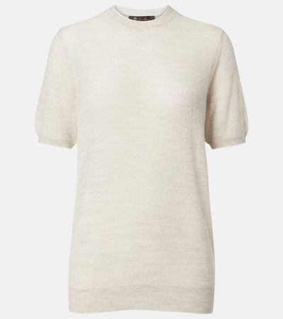 Loro Piana Loro Piana Walnut cashmere, wool, and silk top