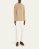 Loro Piana Men's Cashmere Donegal Knit Turtleneck Sweater - 2