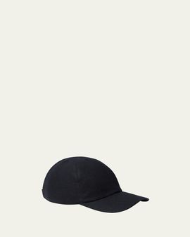 Loro Piana Men's Ivy Linen Six-Panel Baseball Cap