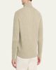Loro Piana Men's Plane Tree Baby Cashmere Ribbed Half-Zip Sweater - 3
