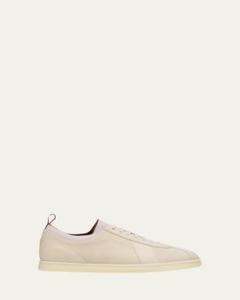Loro Piana Men's Soho 2.0 Walk Grained Nubuck Slip-On Sneakers
