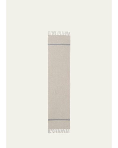 Loro Piana Men's Striped Cashmere Scarf