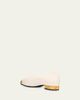 Loro Piana Rebecca Tipped Leather Ballerina Flats - 3