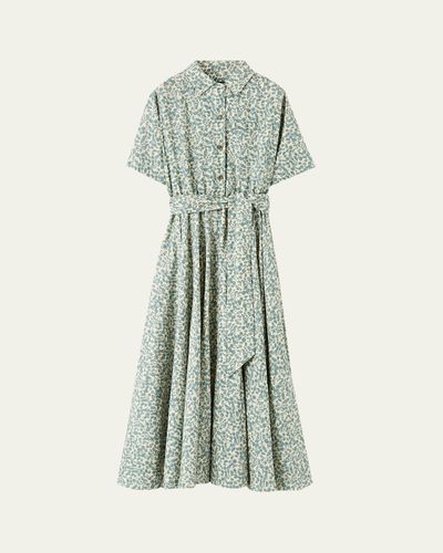 Loro Piana - Shelly Floral-Print Linen Shirtdress